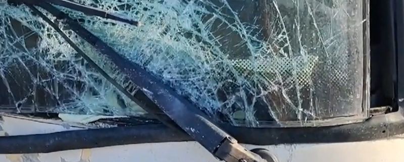 Imagini de la locul accidentului