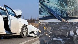 Imagini de la locul accidentului