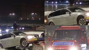 Imagini de la locul accidentului