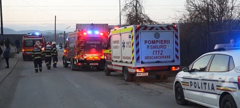 Imagini de la locul accidentului