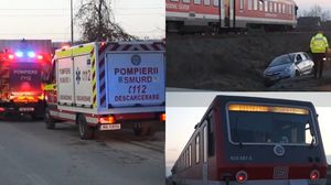 Imagini de la locul accidentului