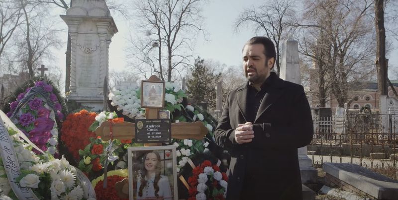 Igor Cuciuc, la mormântul fiicei sale