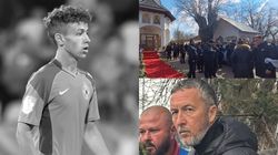 Imagini sfâșietoare de la înmormântarea juniorului de la FCSB! Luca Manolache a fost condus pe ultimul drum de peste 1.000 de oameni. Gestul cutremurător pe care Meme Stoica l-a făcut când l-a văzut pe fotbalist în sicriu: „Te-a vrut Dumnezeu...”