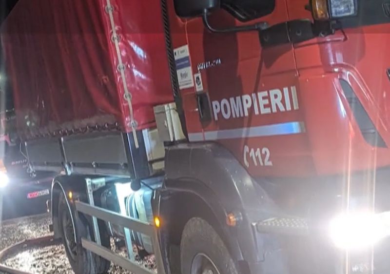 Incendiu în Botoșani