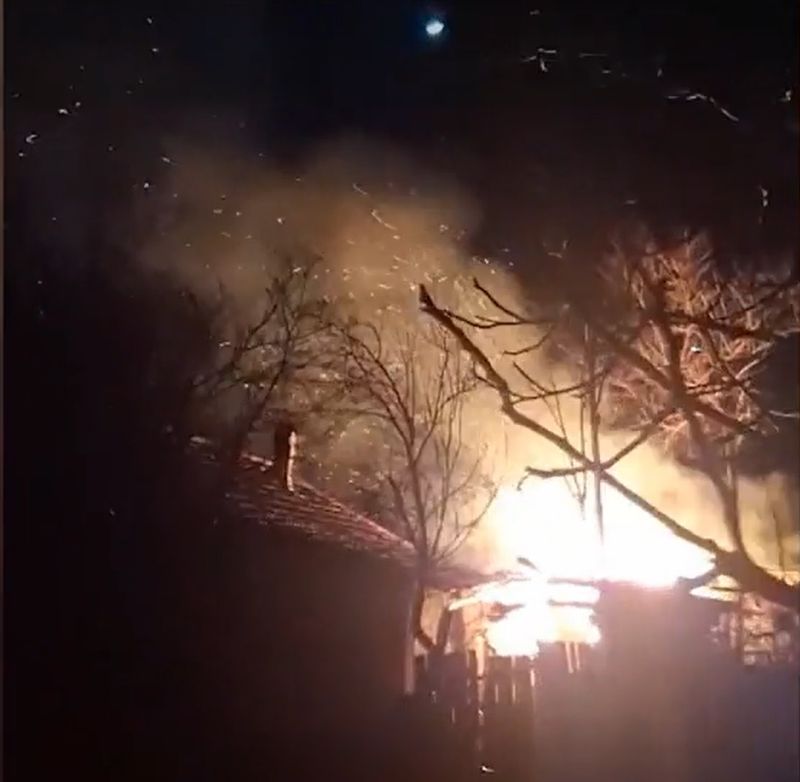Incendiu în Botoșani
