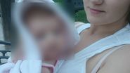 Andreea și unul dintre cei doi copii