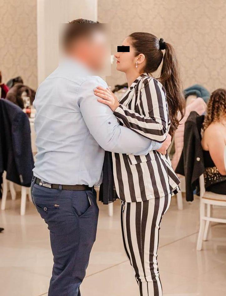 Andreea și soțul său Andreea și soțul său