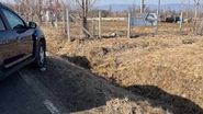 Locul în care femeia a fost atacată de câinele ciobănesc