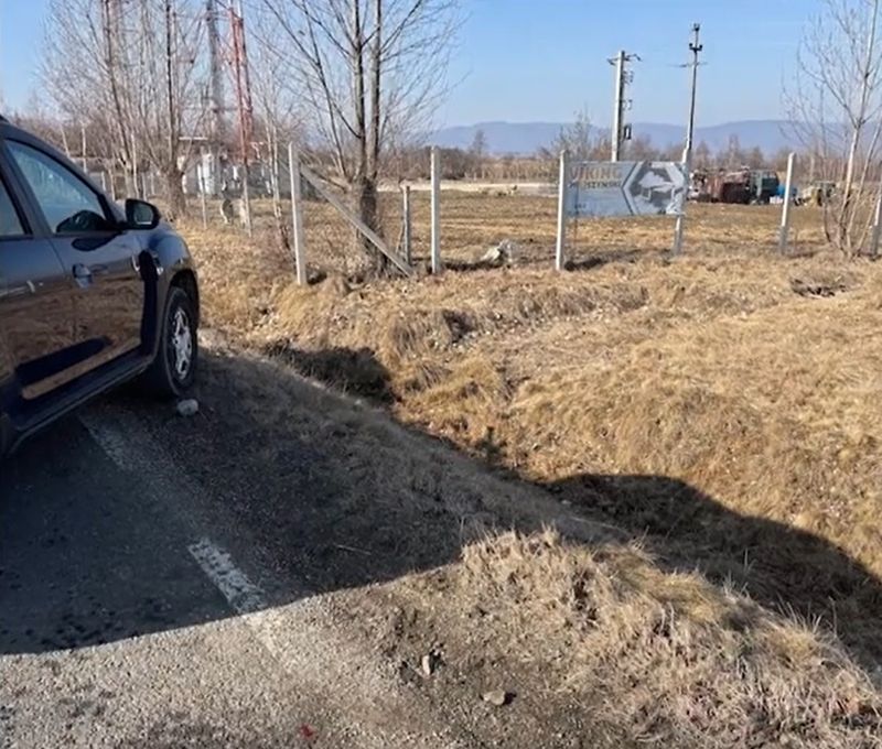 Locul în care femeia a fost atacată de câinele ciobănesc Locul în care femeia a fost atacată de câinele ciobănesc