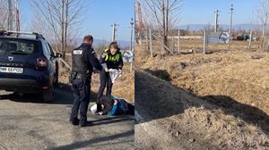 Locul în care femeia a fost atacată de câinele ciobănesc  Locul în care femeia a fost atacată de câinele ciobănesc