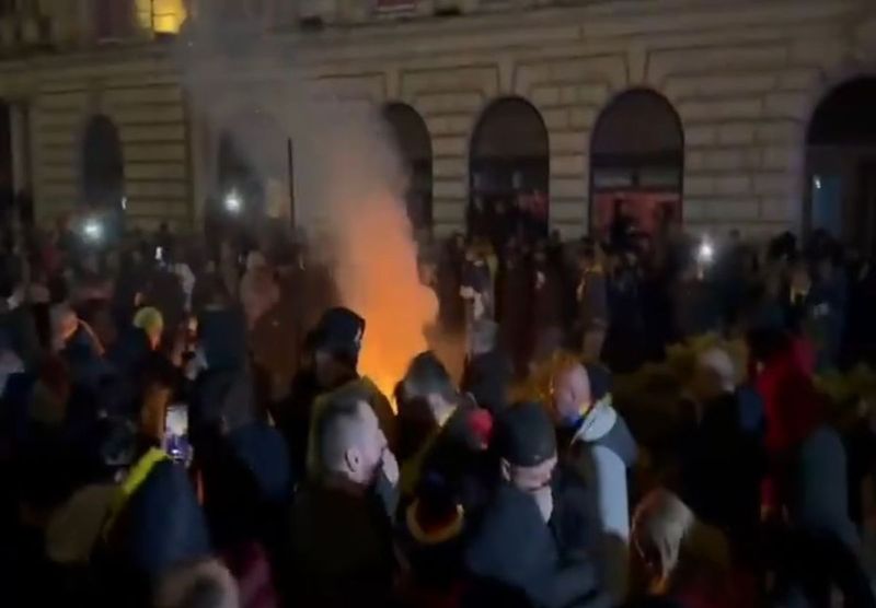 protest centrul vechi