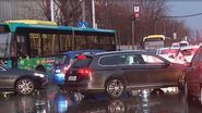 Traficul din București, blocat din cauza vremii