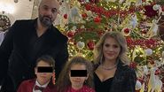 Mirela Vaida, alături de familia sa