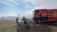 Incendiu în Delta Dunării