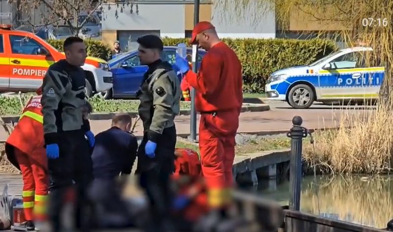 Imagini de la locul incidentului