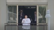Papa Francisc, la balconul spitalului