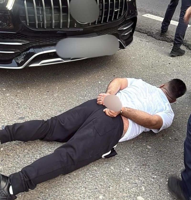 Bărbatul prins de oamenii legii pe DN7