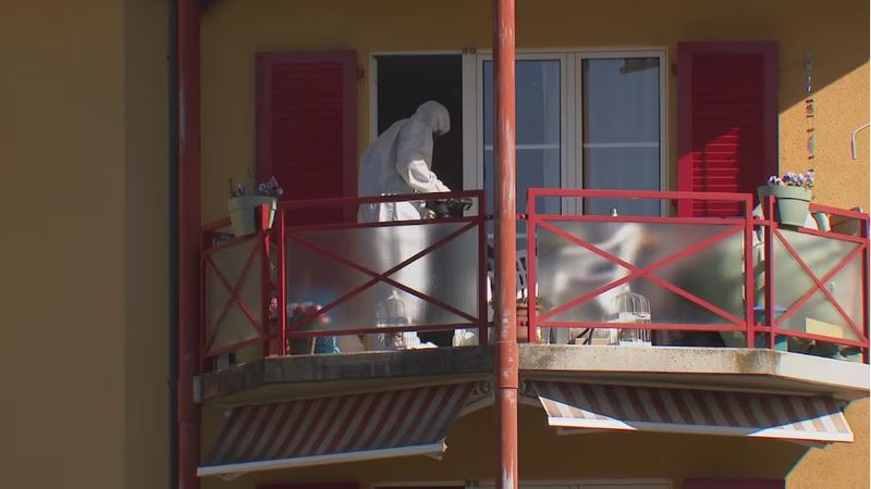 Imagine de la locul crimei din Elveția