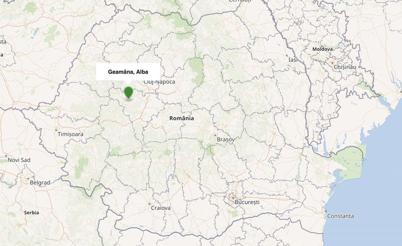 Satul Geamăna - Harta României harta romaniei Satul Geamăna
