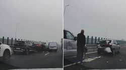 Carambol pe autostrada A0! Autoritățile au intervenit de urgență în urma a două accidente. Opt mașini, implicate în tragedie