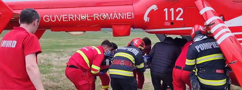 Imagini de la locul accidentului