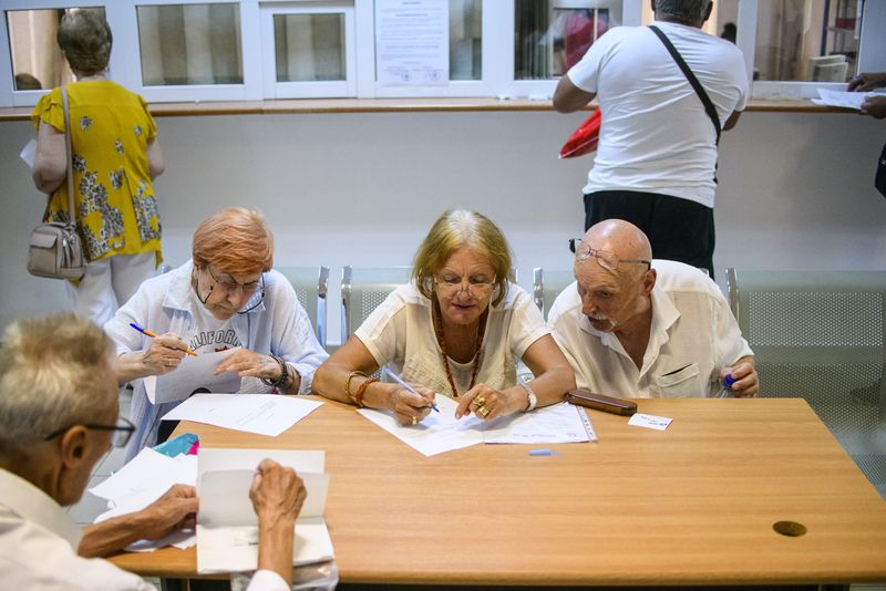 Pensionari la Casa de Pensii