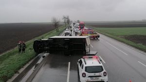 Imagini de la locul accidentului
