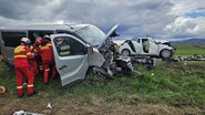 Imagine de la locul accidentului 