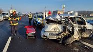 Imagini de la locul accidentului