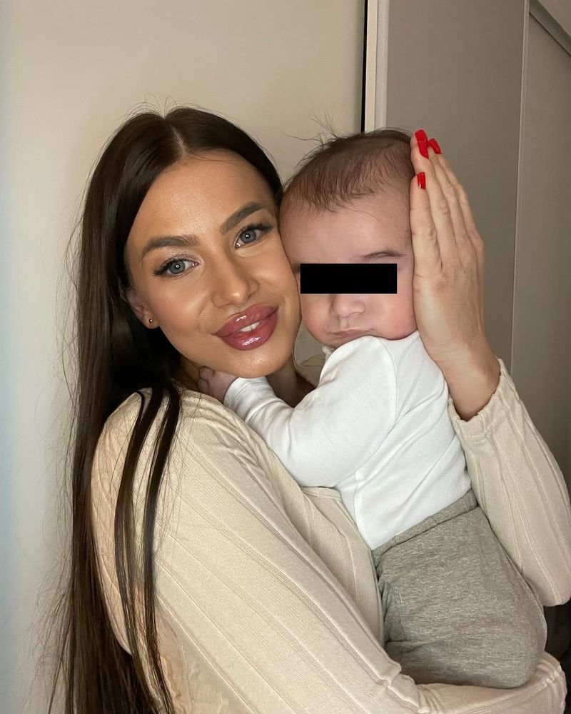 Larisa Groza și copilul ei