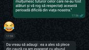 Conversația dintre Valentin și Alina