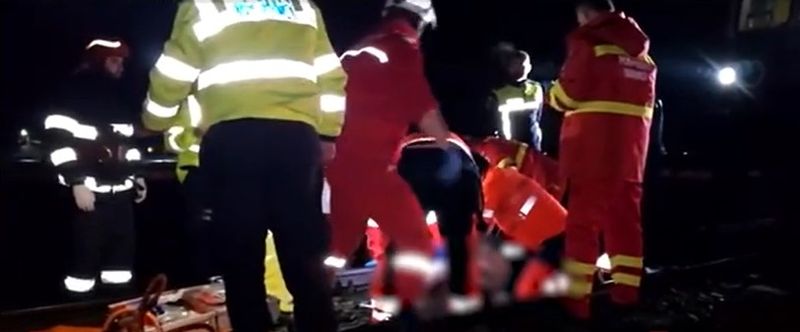 Imagine de la locul tragediei din Iași