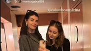 Monica Gabor și fiica ei, Irina