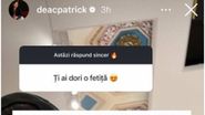 Postarea făcută de Patrick pe Instagram
