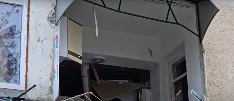 Imagini de la locul exploziei