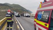 Imagine de la locul accidentului din Mehedinți