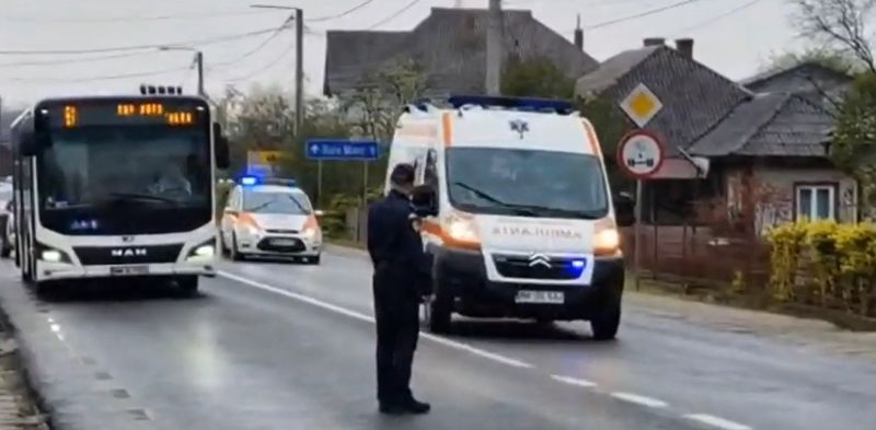 Imagini de la locul accidentului