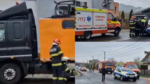 Imagini de la locul accidentului