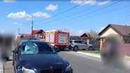 Imagine de la locul accidentului din Suceava