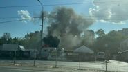 Imagini de la locul incendiului
