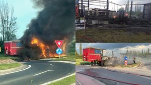 Imagini de la locul incendiului  Imagini de la locul incendiului