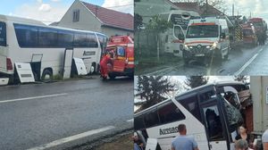 Imagini de la locul accidentului din Bihor
