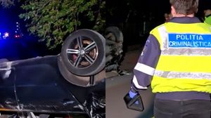 Imagini de la locul accidentului