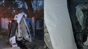Imagini de la locul accidentului