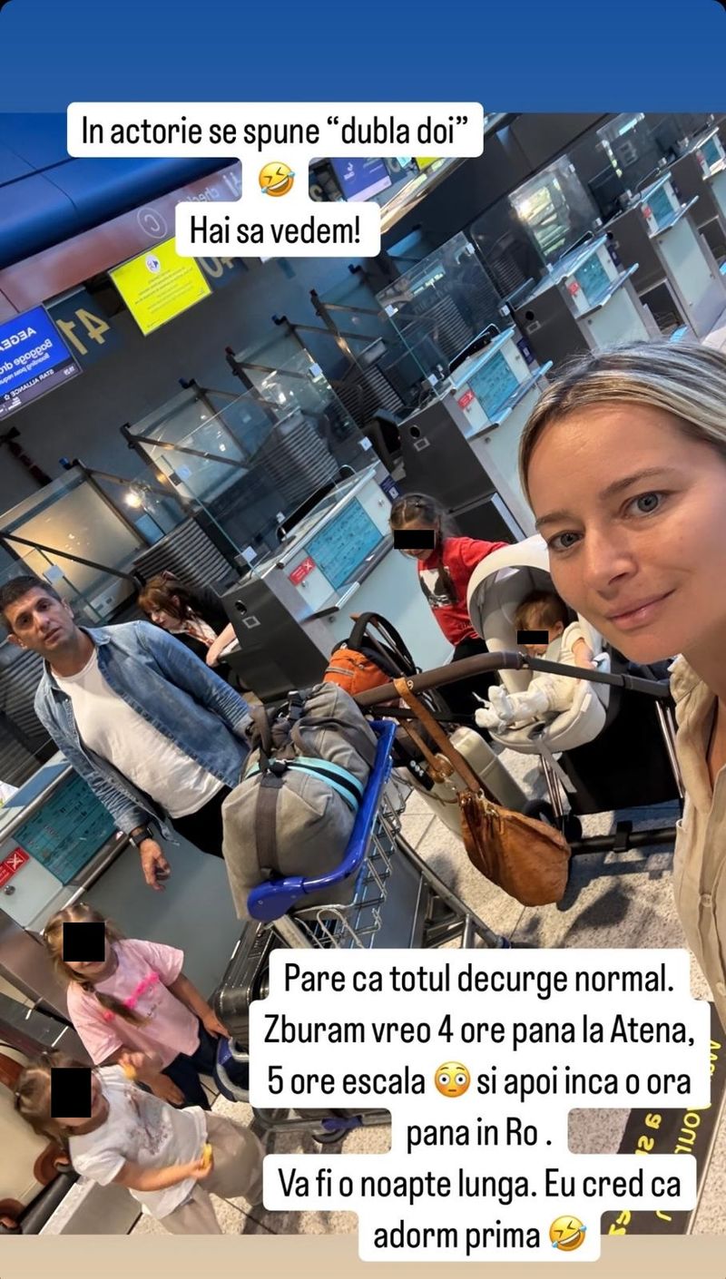 Laura Cosoi și familia sa