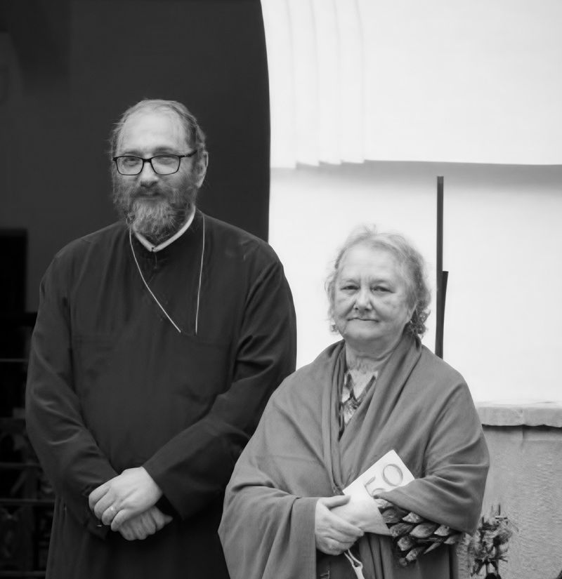Părintele Constantin Necula și mama lui Părintele Constantin Necula și mama lui