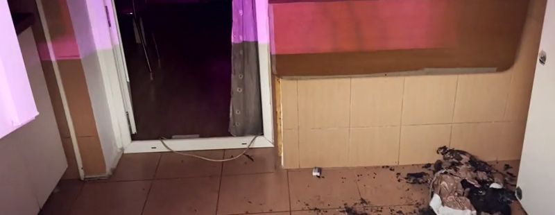 Imagini de la locul incendiului