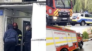 Imagini de la locul incendiului