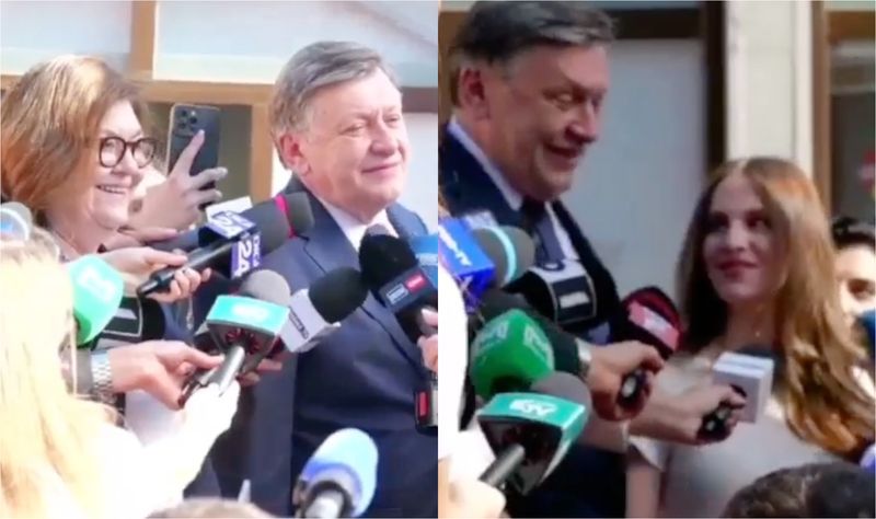 Crin Antonescu, la vot cu soția și fiica