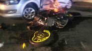 Imagine de la locul accidentului din Crăcăoani